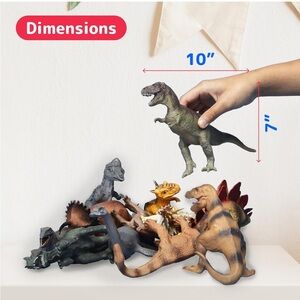 Brand New Prextex Set of 5 Vinyl Dinosaurs, TRex and more.